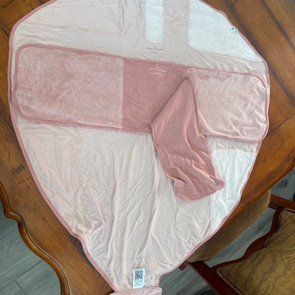 taking cara babies b.e.s.t. swaddle in ballerina pink